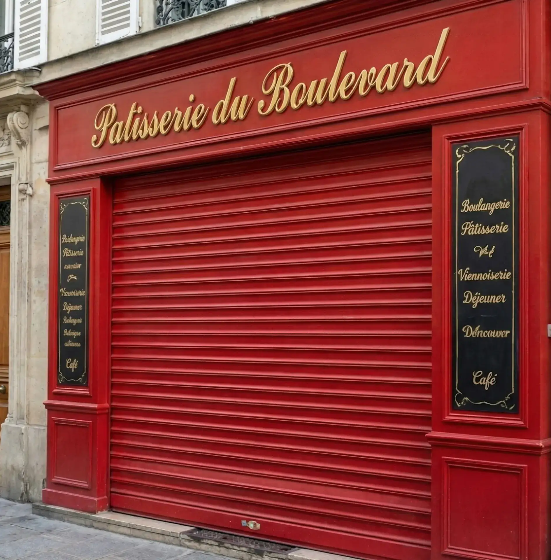 Rideau metallique securise sur commerce a Paris 5e Rideau metallique securise sur commerce a Paris 5e
